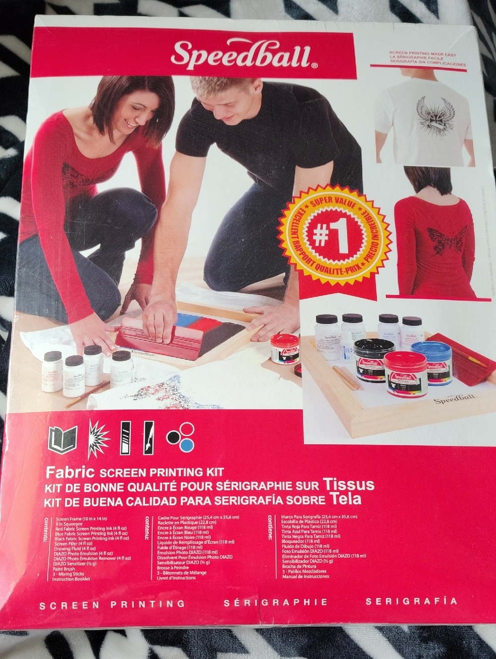 New Sale Speedball Fabric Screen Printing Kit, Screen Printing Made Easy
